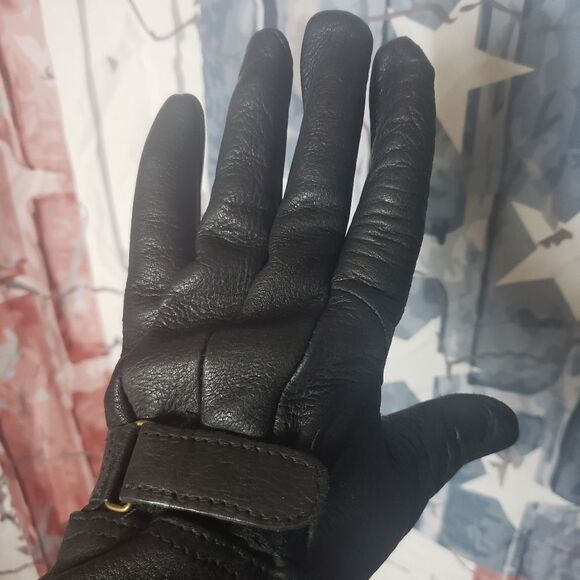 Ladies leather riding gloves - Picture 1 of 4